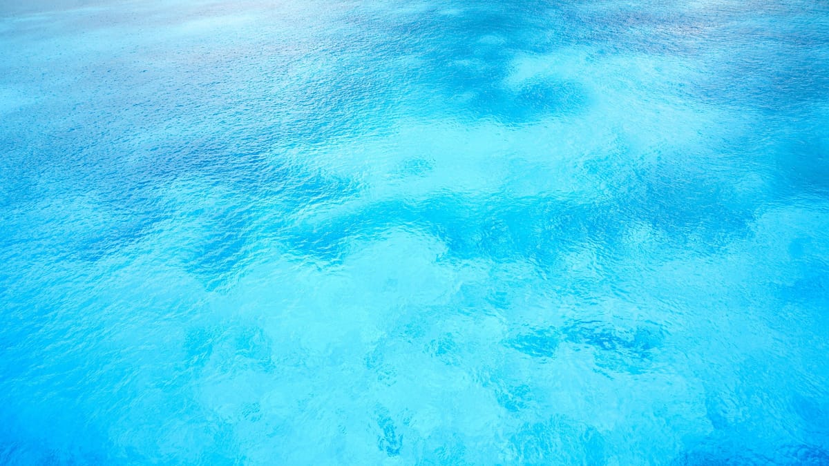 bright and beautiful blue Caribbean Sea