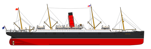  line drawing of RMS Carpathia 